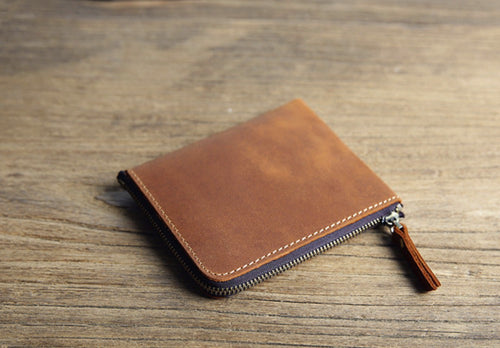 Leather Card Coin Purse